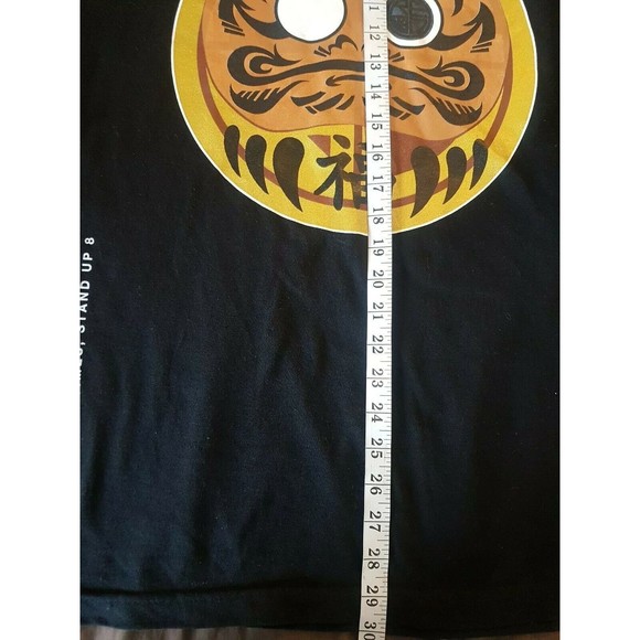 Red Label Mens T-Shirt Size Large Graphic Print Street Wear Artsy Logo Crewneck - Picture 10 of 12